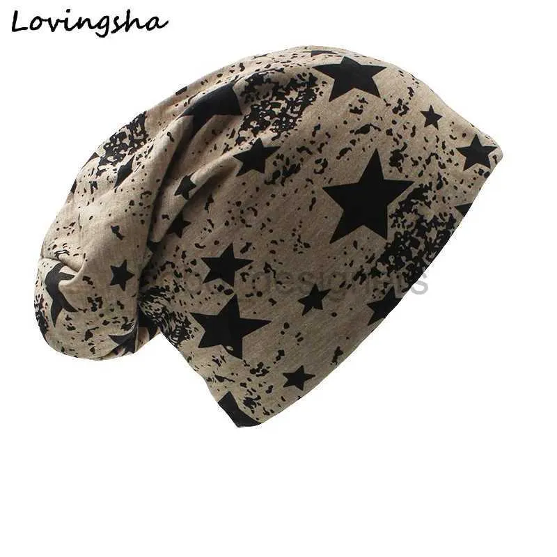 Banie / Caps Skull Loveingsha Ring Design Five-Point Star Winter Men Femmes Hip-Hop Caps Bonsieur UniSex