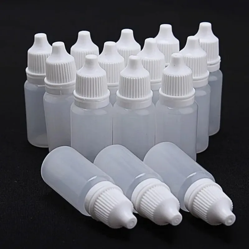 15ml/20ml/30ml/50ml卸売目液リキッドドロッパー補充可能なボトル空のプラスチックスクイーズ可能なトラベルペイント