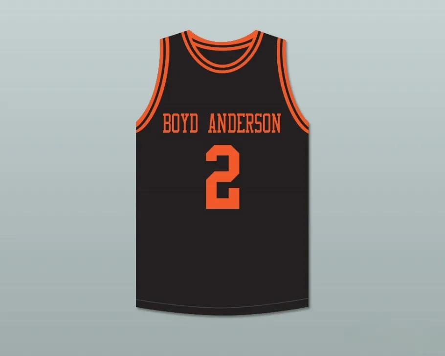 Aangepaste nee Naam Mens Jeugd/Kinderen Mitch Richmond 2 Boyd H. Anderson High School Cobras Black Basketball Jersey Top gestikte S-6XL