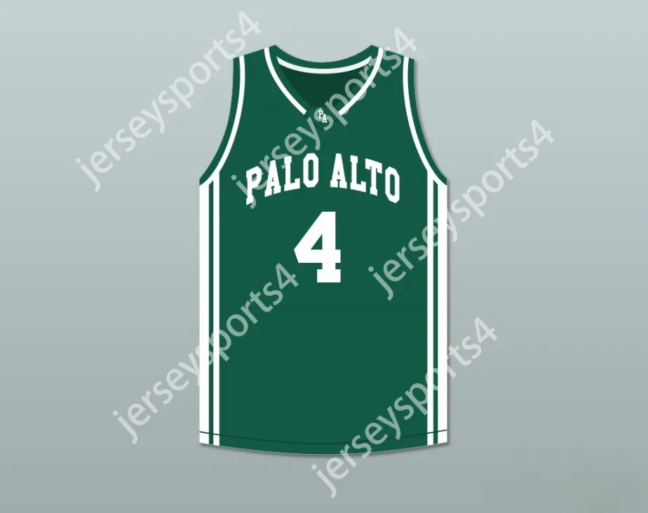 CUSTOM NAY Name Mens Youth/Kids DAVANTE ADAMS 4 PALO ALTO HIGH SCHOOL VIKINGS DARK GREEN BASKETBALL JERSEY TOP Stitched S-6XL