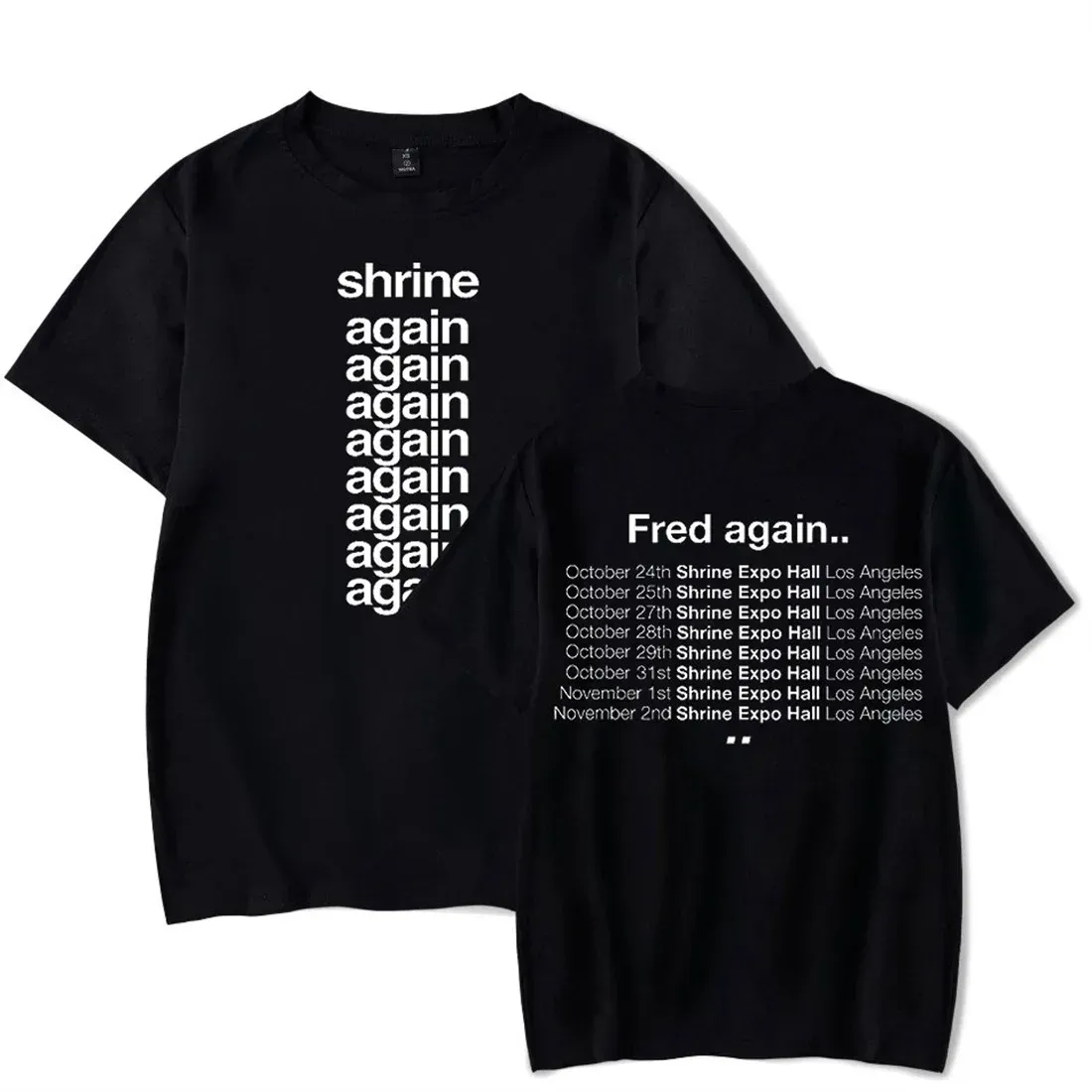 Fred Again Merch Oversized T Shirt Women Men Summer Fashion
