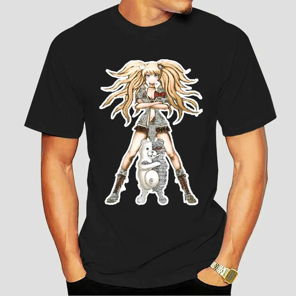 T-shirts enoshima junko dangarompa psp game t-shirt sexy model Japanse anime grappige printjongens nieuwe katoen t-shirt heren harajuku 5778XL2404