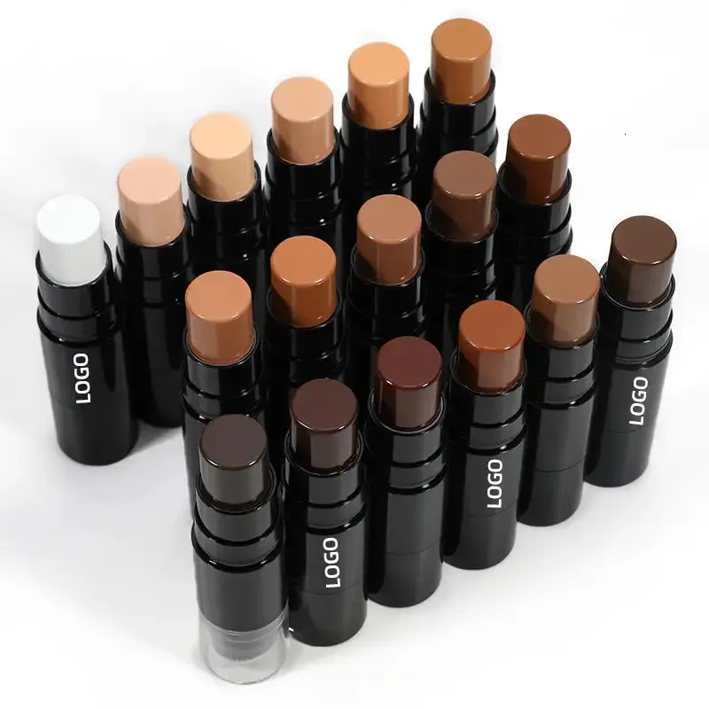 Wholesales Vegan Cosmetic No Oil Control Private Label Foundation Contour Concealer Stick For Black Skin 240426