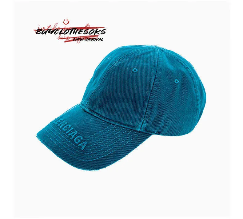Baseball Cap Designer Hat Caps Mens och Womens Lake Blue Hat Baseball Hat Duck Tongue Hat Lake Blue L Sun Hats Justerbart lyxmärke med logotyp