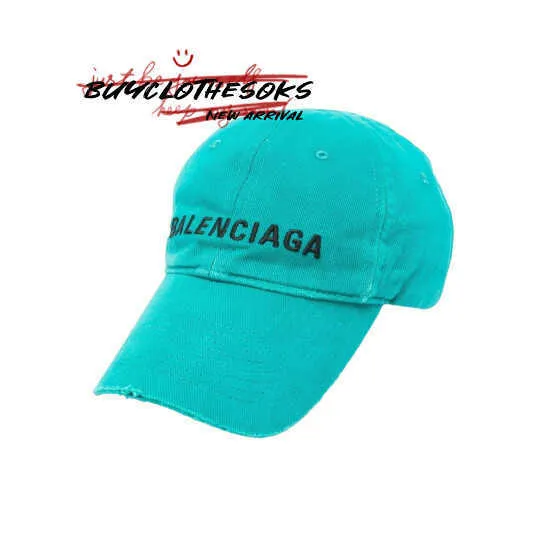 Baseball Cap Designer Hat Caps Stickbill Cap von Unisex Blue Green L Sun Hats Verstellbare Luxusmarke mit Logo