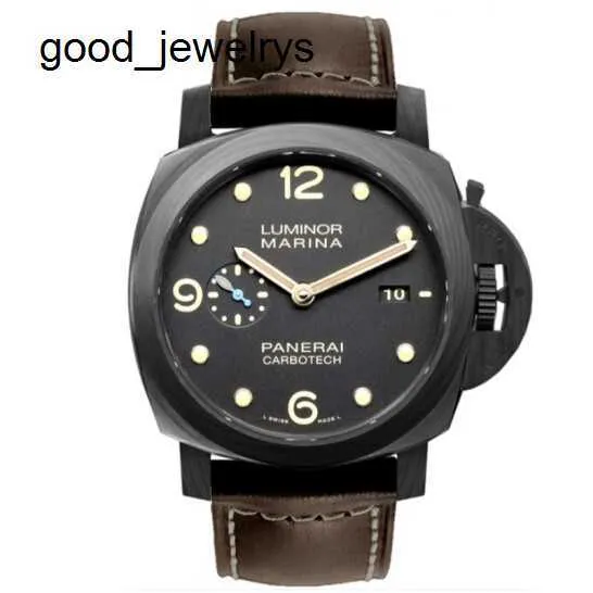 Panerai LUMINOR Series 44mm PAM00661 Automatic Men s Watch Stainless Steel Black with Date Window