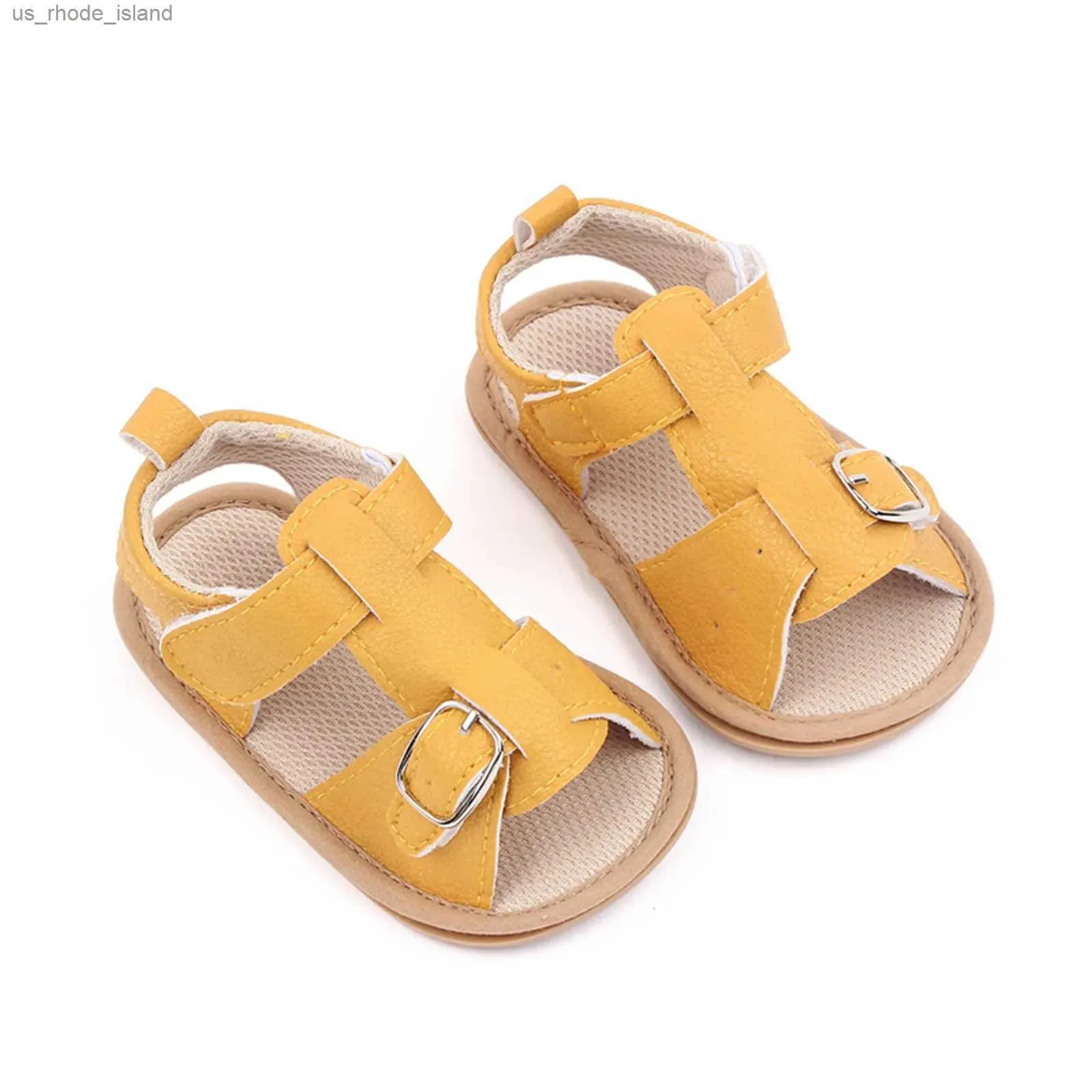 Sandalen Sommersandalen für Babys im Alter von 3-18 Monaten weiche Festkörperbaby Schnüreschnallen Krippen Babyschuhe Erst Schritt Baby Schuhel240429