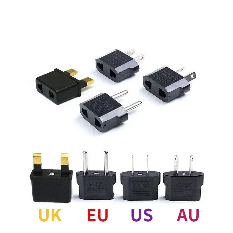 new 5Pcs High Quality Universal Travel Adapter EU To US EU AU UK Plug Adapter Converter Power Plug Adaptor Converterfor Power Plug Adaptor Converter