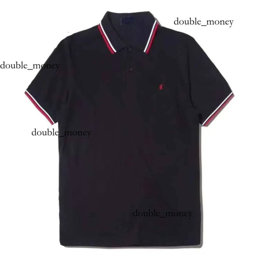 トップス FRED PERRY Logo L/S Polo Shirt Fred Perry Long Sleeve Knitted Polo Shirt - Navy -K4535