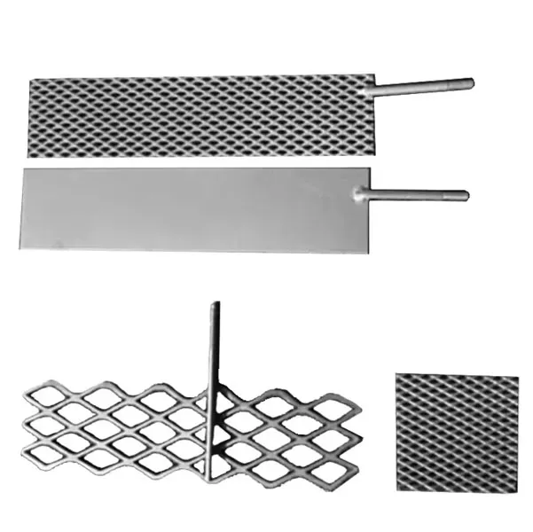 Titanium MMO -mesh -elektrode MMO anode Ruthenium Iridium Coating Titanium anode platen voor elektrolyse