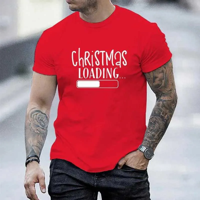 Camisetas masculinas short slve ts mass camiseta de natal carregando camiseta feliz ano novo tsshirt de natal moda masculina camisa tops y240429