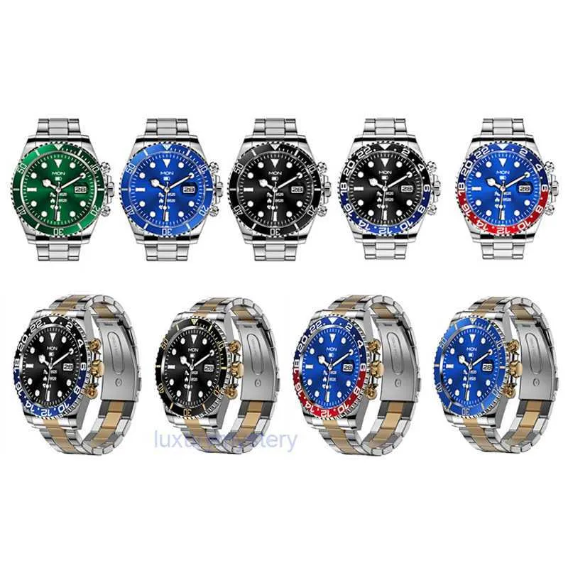 AW12 Smart Watch Nieuw design Fashion Classic Men Roestvrij staal horloges IP68 Waterdichte Bluetooth Sport Smartwatch polshorloge