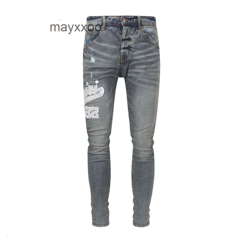Moda 2024 jeans laterais roxos amiirii