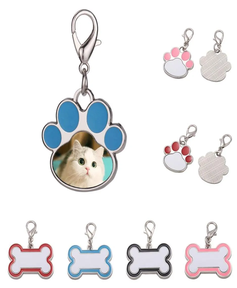 Blank sublimation Keychain Party Favor Pet Dog Tag Diy PO THAL TRANSFERT MIGNE CLAW BOSE TYPE KECKECHAIN W012887431977