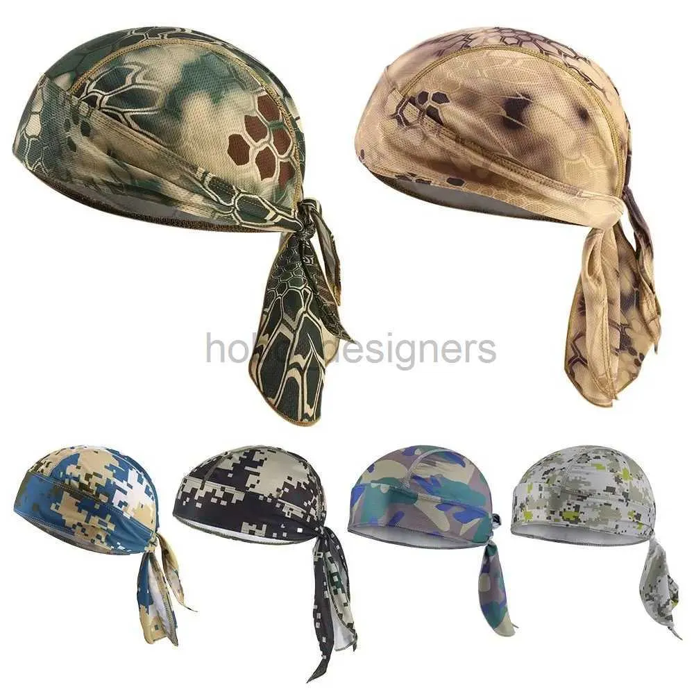 Capite di beanie/cranio rapido a secco camo in bicicletta Cap Head Summer Men che corre in cavalcata Bandana Pesta per stampa camo Capbanna Capbella Capella Scarf D240429