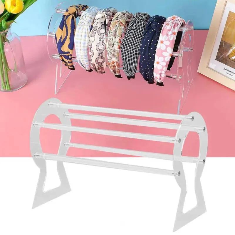 Jewelry Pouches Multifunctional Headband Holder Clear Organizer Display Acrylic Stand