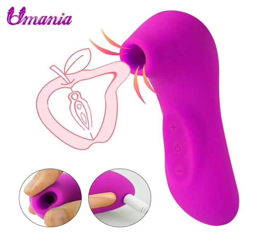 Vagina erotica succhiare vibratore silicone succhiaio al clitoride stimolazione clitoride USB sesso orale ricaricabile per le donne MX1917302658