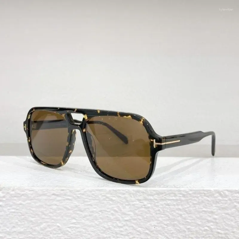 Solglasögon högkvalitativ personlighet acetatpar märkesdesigner överdimensionerade ramglasögon oval låda oculos gafas de sol para muj