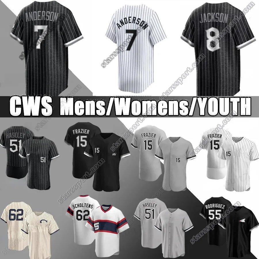 7 Tim Anderson 8 Bo Jackson Baseball Jersey 34 Kopech 74 Eloy Jimenez 88 Luis Robert Jr. 12 A.J. Pierzynski Southside White Sox Frank Thomas Yoan Moncada Yasmani Grandal