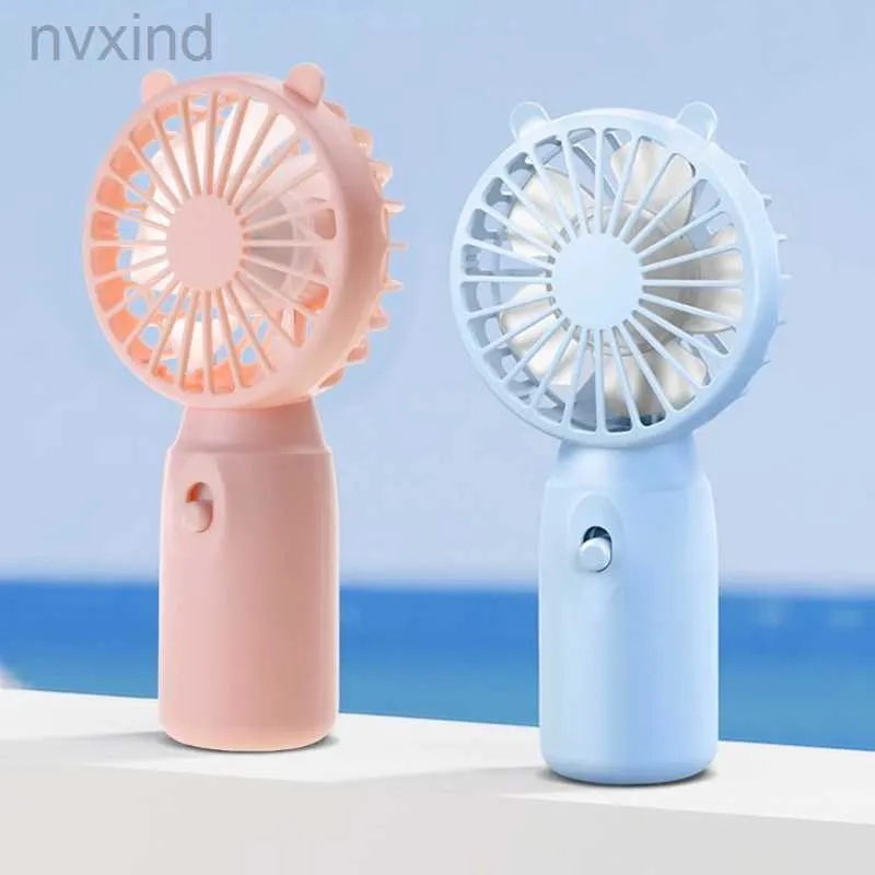 Electric Fans Travel Portable Fan Handheld Mini Fan AA-Battery Powered Super Mute Cooling Fan d240429