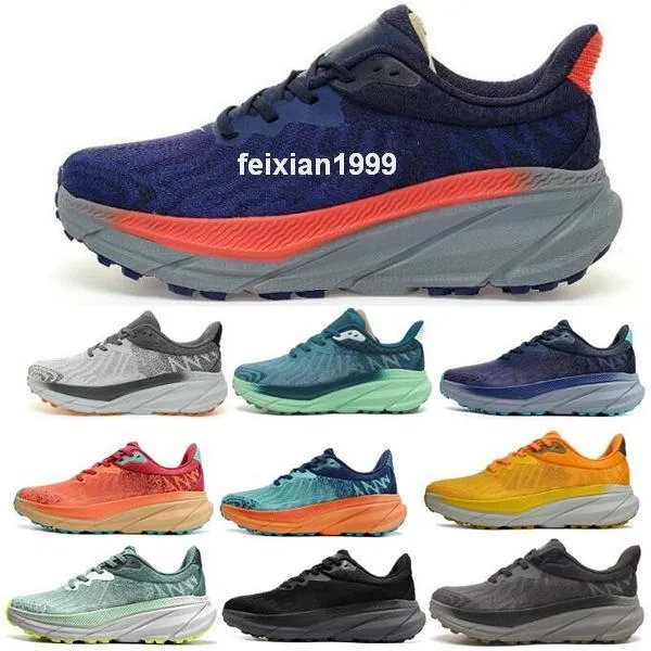 Trail Designer Trainer Running Shoes Hok Hola One Challenger Atr 7 Bellwether Blue Stone GTX Trellis Balsam Green Womens Man Sneakers Size 5 - 12