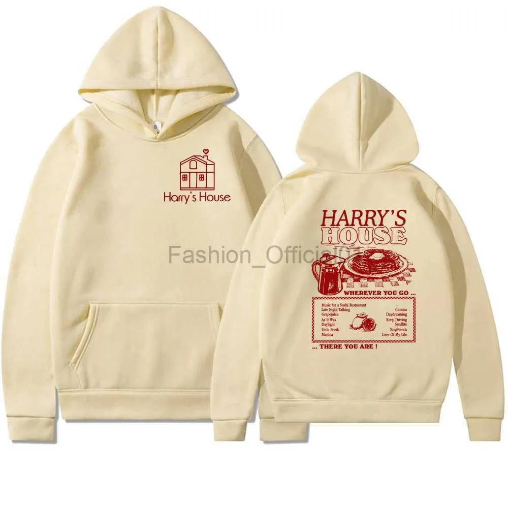 Sweats à capuche masculine Sweats Sweats Sweat à capuche Vintage Double côté Imprimer la liste Pilluche car c'était Hoodie HS TPWK HOODIES D240429