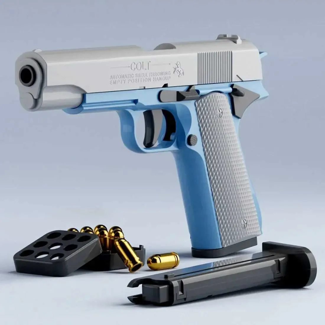 Toys Gun Toys Gravity 3D imprimé M1911 Modèle droit saut droit jouet pistolet non-tirs radish jouet couteau enfants stress relief jouet cadeaux de Noël 1pc t240428