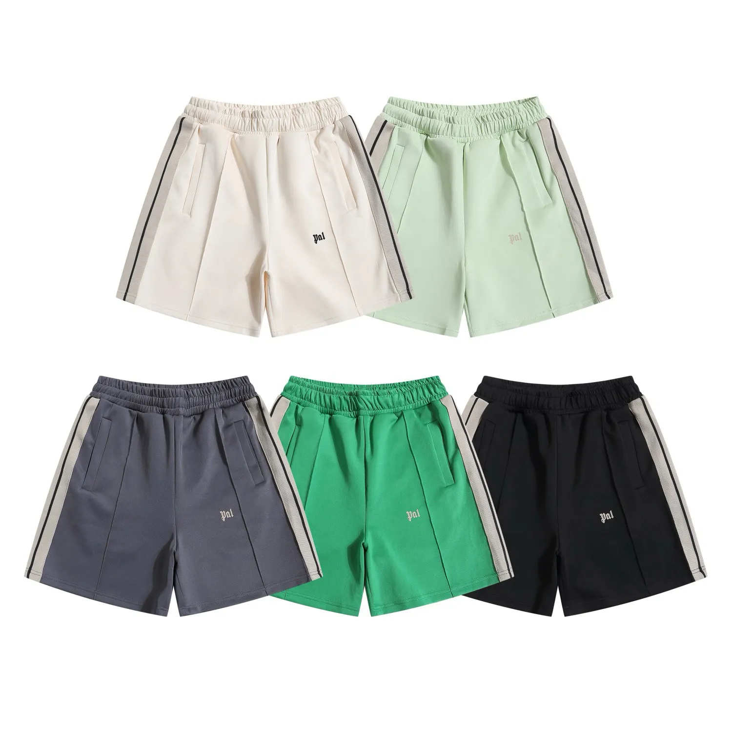 Shorts de taille plus masculins de style polaire avec plage hors de la rue Coton pur EW2R