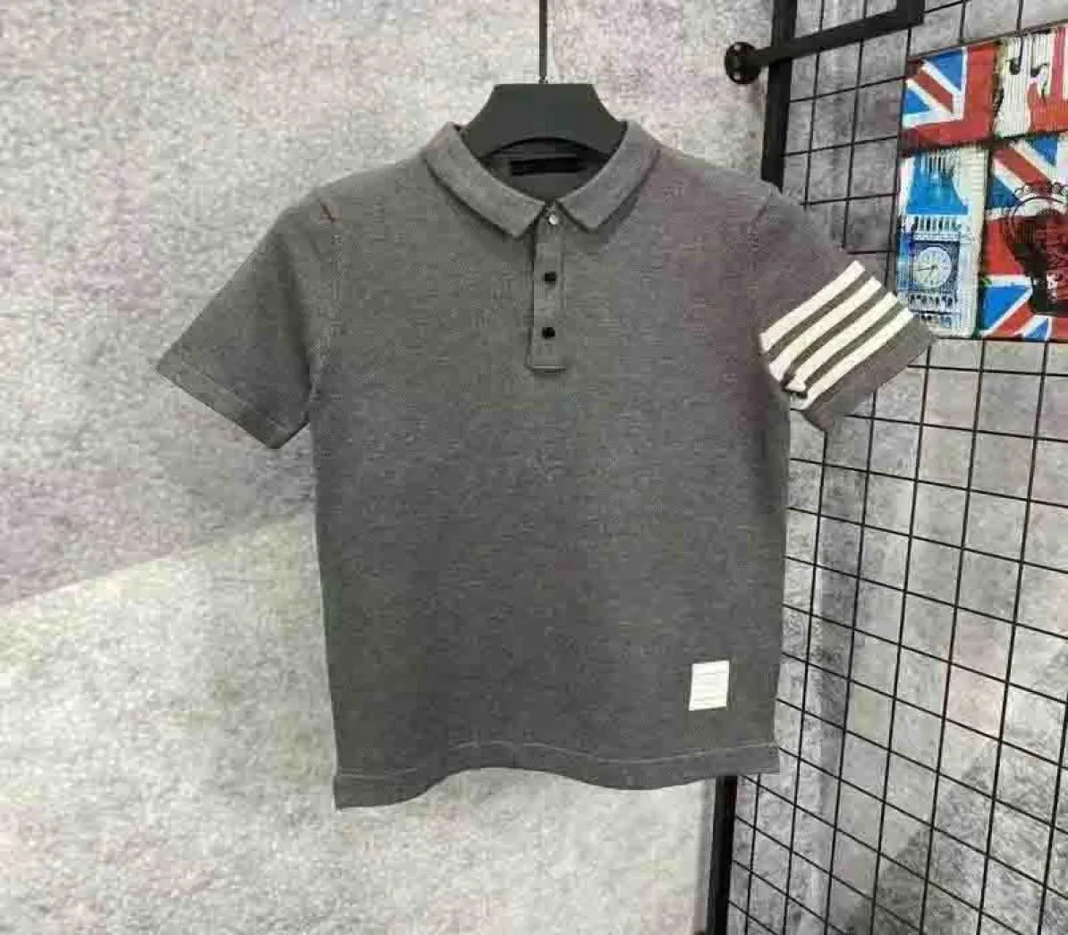 Sommer -Herren -Designer T -Shirts Loose Polo Shirts Modemarken Brown Tops Men039s Thom Casual Shirts Luxury Clothing Street SHO2379940