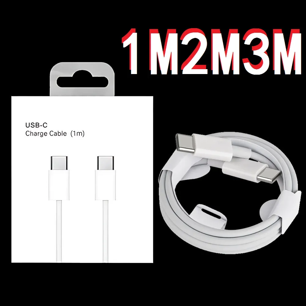 1m 2m 3m USB C bis USB-C PD-Kabel Hochgeschwindigkeitstyp-C-Kabel für Samsung S20 S23 S24 Note 20 HTC LG Xiaomi Android Phone 15/15 Plus