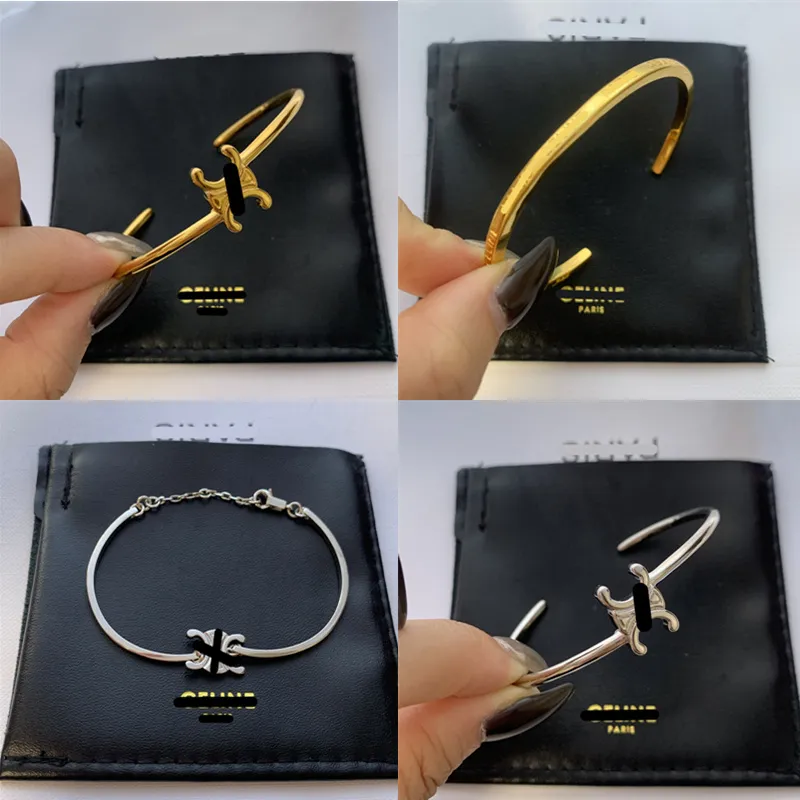 Ontwerper Nieuwe Celi Bangle Paris Charm Brand Bracelets For Women 18K Gold Cuff Bracelet Valentine Party Gift