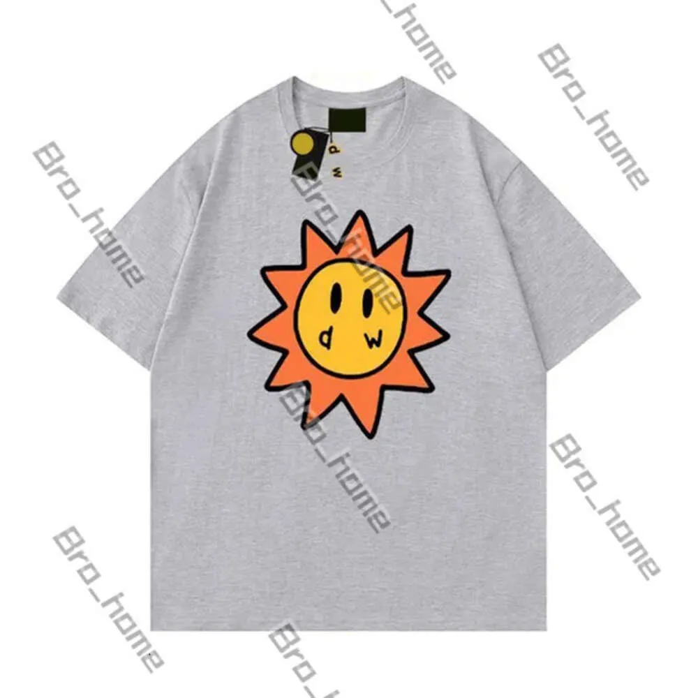 2024 Designer Drawned T -shirt Tshirt Tee Summer Women and Men Luxury Casual Fashion Ventilate Smiley Sun Brand Printing Pattern Short Sleeve Streetwear Shirt 839