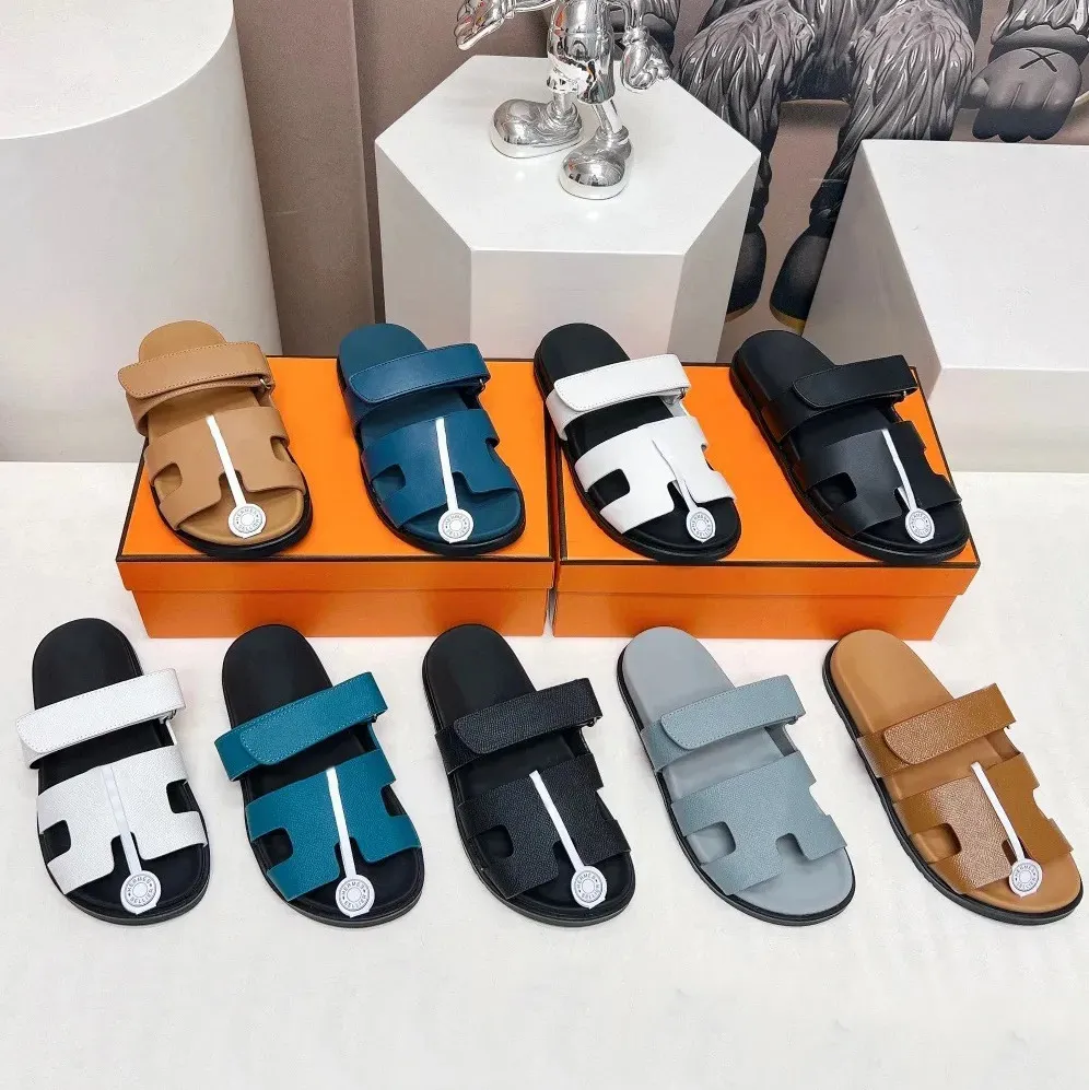 Designer Sandals Luxury Slippers Chypre Sliders Flip Flops Flat Sliders for Beach Breathable Comfort Calfskin Leather Natural Suede Goatskin for Parties Women & Men