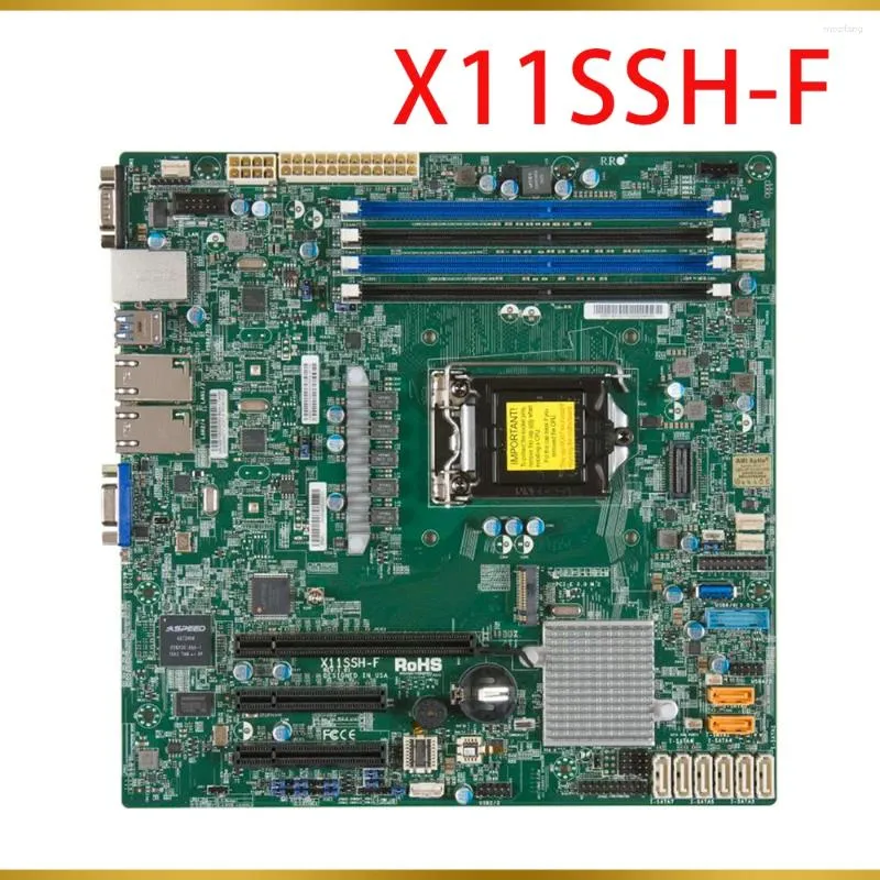 Motherboards Server Motherboard für Supermicro Einsocket E3-1200v6v5 M-ATX C236 Dual Gbe Lan SATA3 LGA 1151 X11SSH-F.