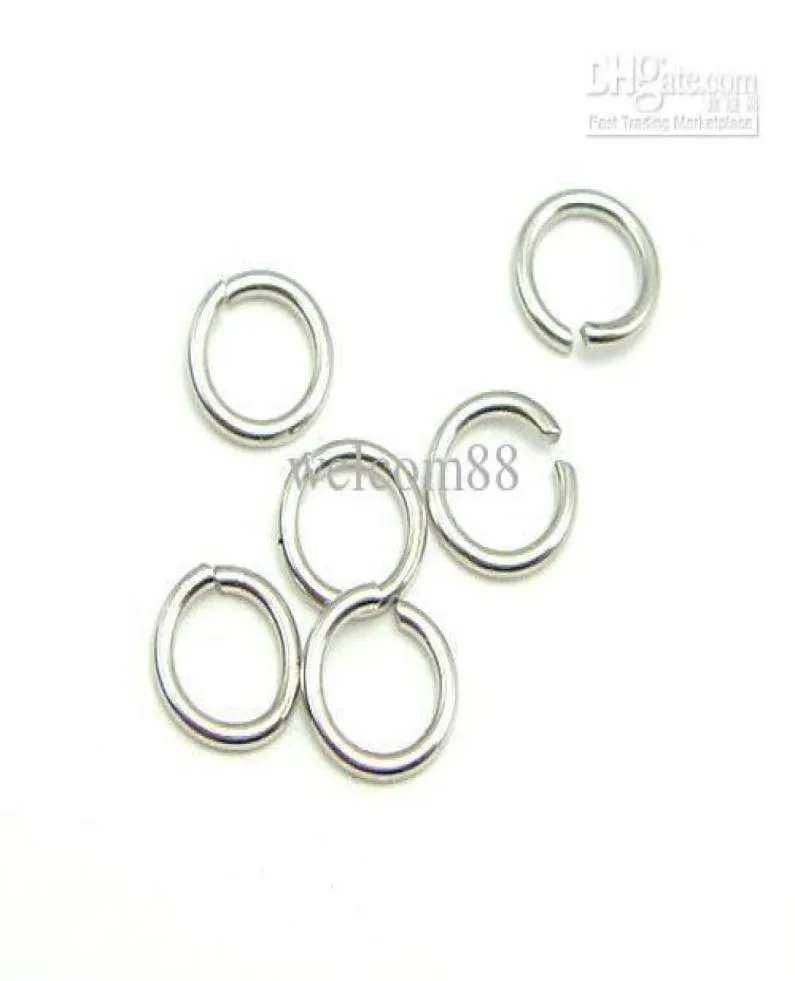 100pcslot 925 Sterling Silver Open Sclit Ring Rings Acessório para Jóias Diy Craft Gift W50089265588
