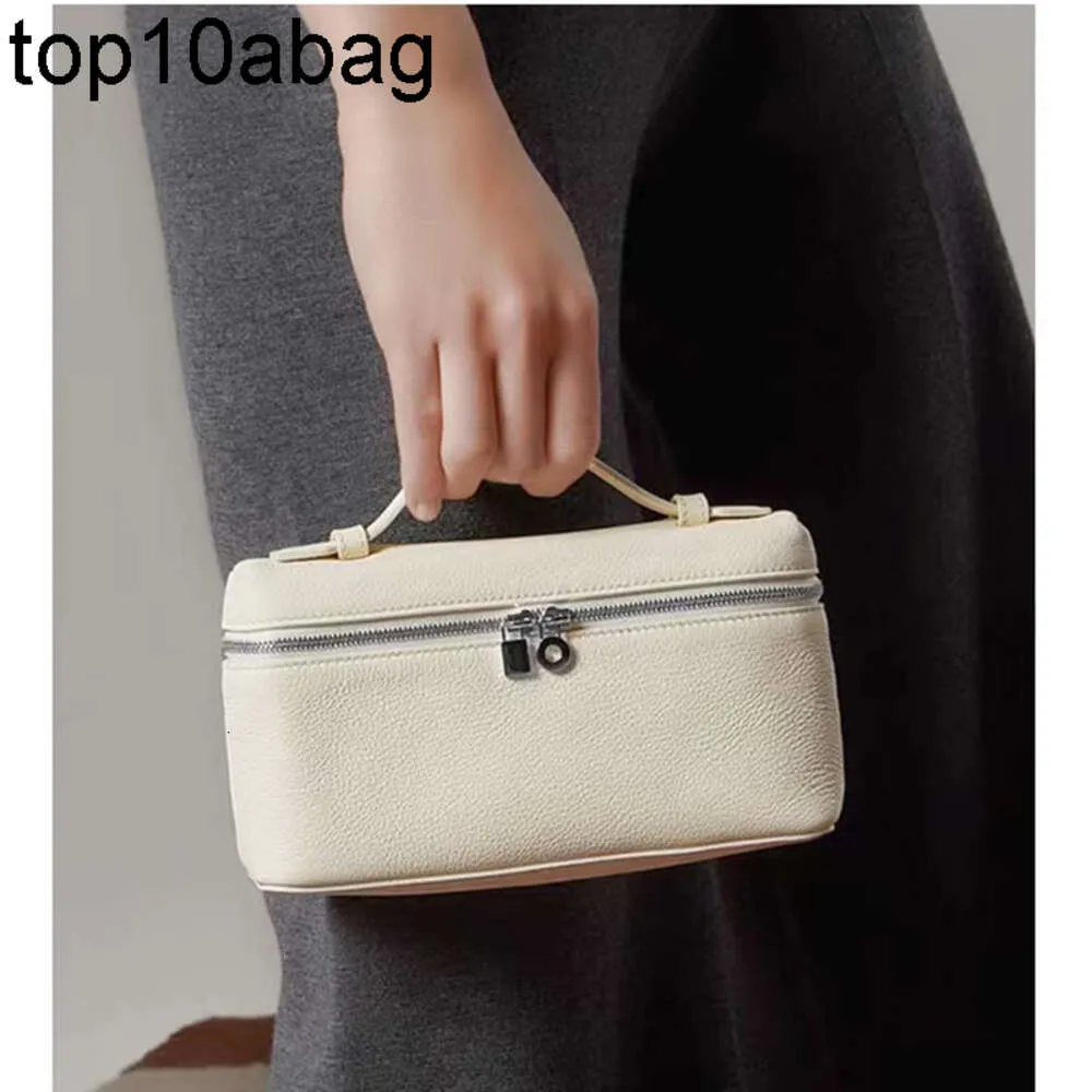 Loro Piano Bag Nieuwe Loro Pianaly Lunch Box Designer Handtas LP19 Tassen Crossbody Body Mini Handtassen Toplaag Cowhide For Women Simple Tote echt leer 19 cm