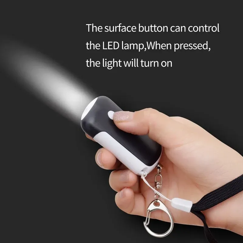 Rechargeable Self Defense Keychain Alarm-125 dB Loud Emergency Personal Siren Ring with LED Light SOS Safety Alert Device