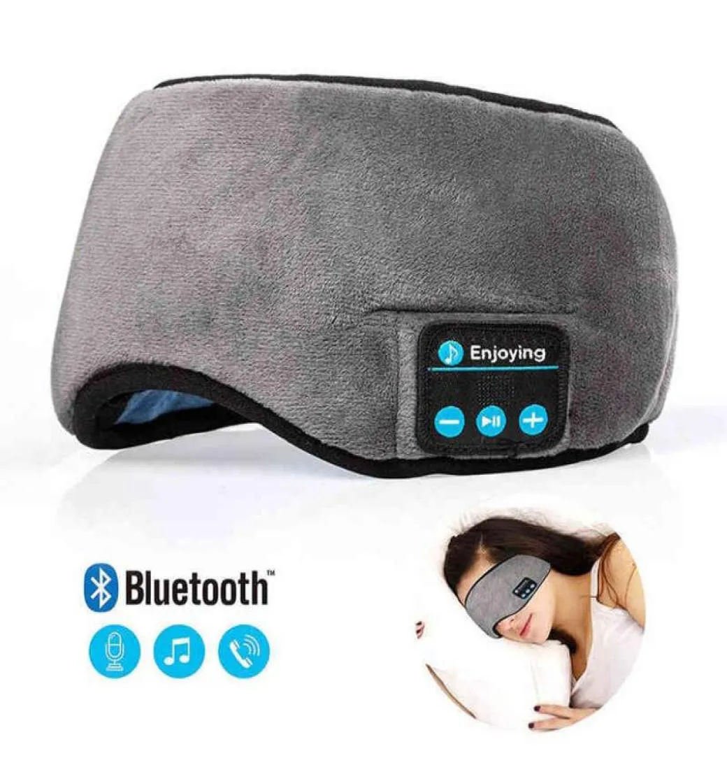 Bluetooth Sleeping Headphones Eye Mask Sleep Headband Soft Elastic Courfort Wireless Music Eearphones 2205098129985