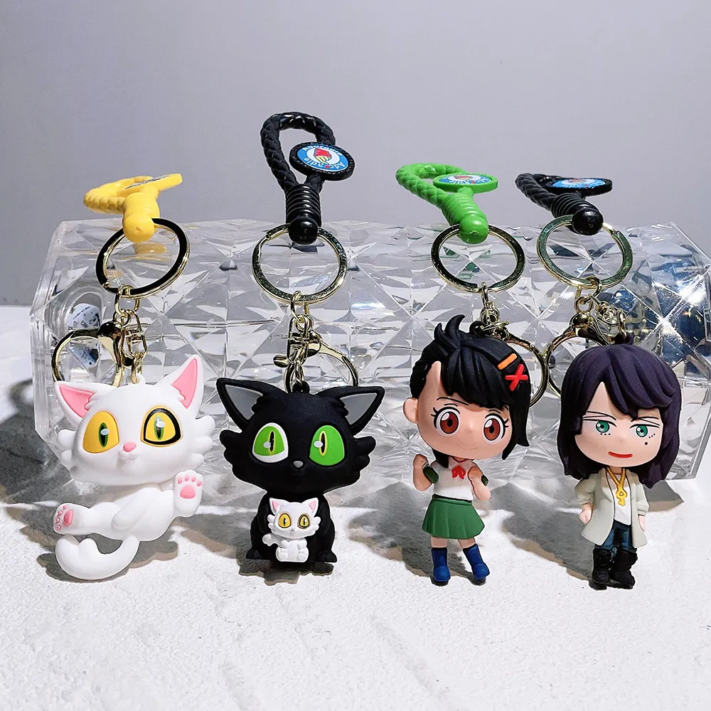 Décompression jouet anime japonais clés de trousse périphérique de chat périphérique cloche cloche totan totan machine monteur pendentif