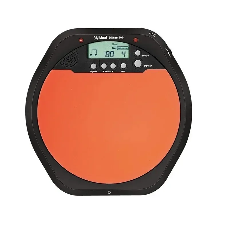 Yeni Meideal Portable DS100 Drums Elektronik Dul Eğitim Pedi Drum Tutor - Black + Orange