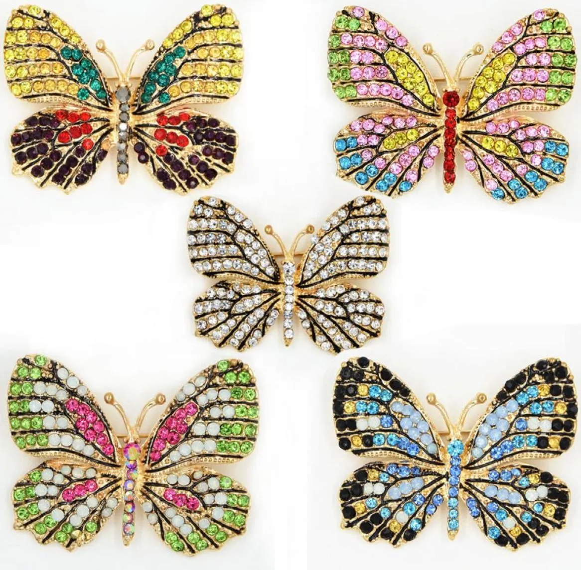 Jóias de moda de Oneckoha coloridas broches de borboleta de borboleta colorida liga de borboleta Acessórios para pinos de broche de broche de broche1928870