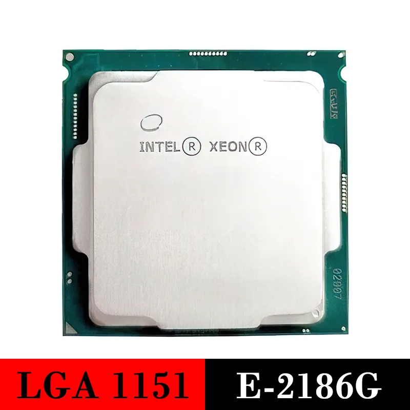 Processeur de serveur utilisé Intel Xeon E-2186G CPU LGA 1151 2186G LGA1151