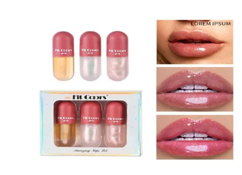 Lipgloss Kristall Gelee Fahleröl glänzend klare flüssige Lippenstifte mit Feuchtigkeitsdauer von Frauen Make -up Tint Cosmetics3157315