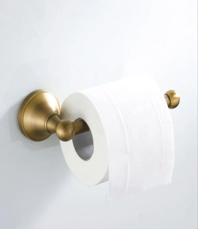 Antique WC Roll Holder Bronze Bathroom Gold Toilet Paper Towel Holders Black Chrome Kitchen Tissue Shelf White1844140