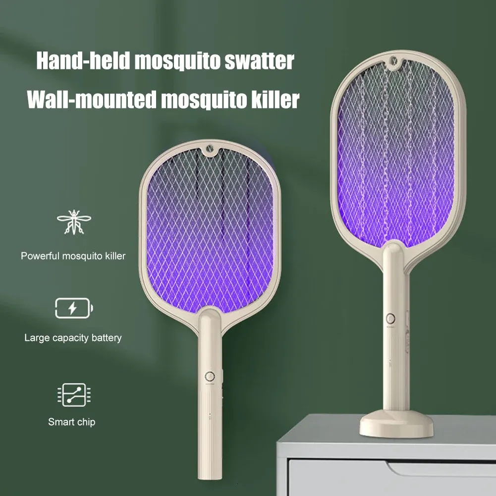3IN1 Intelligent Electric Mosquito Swatter USB Rechargeable