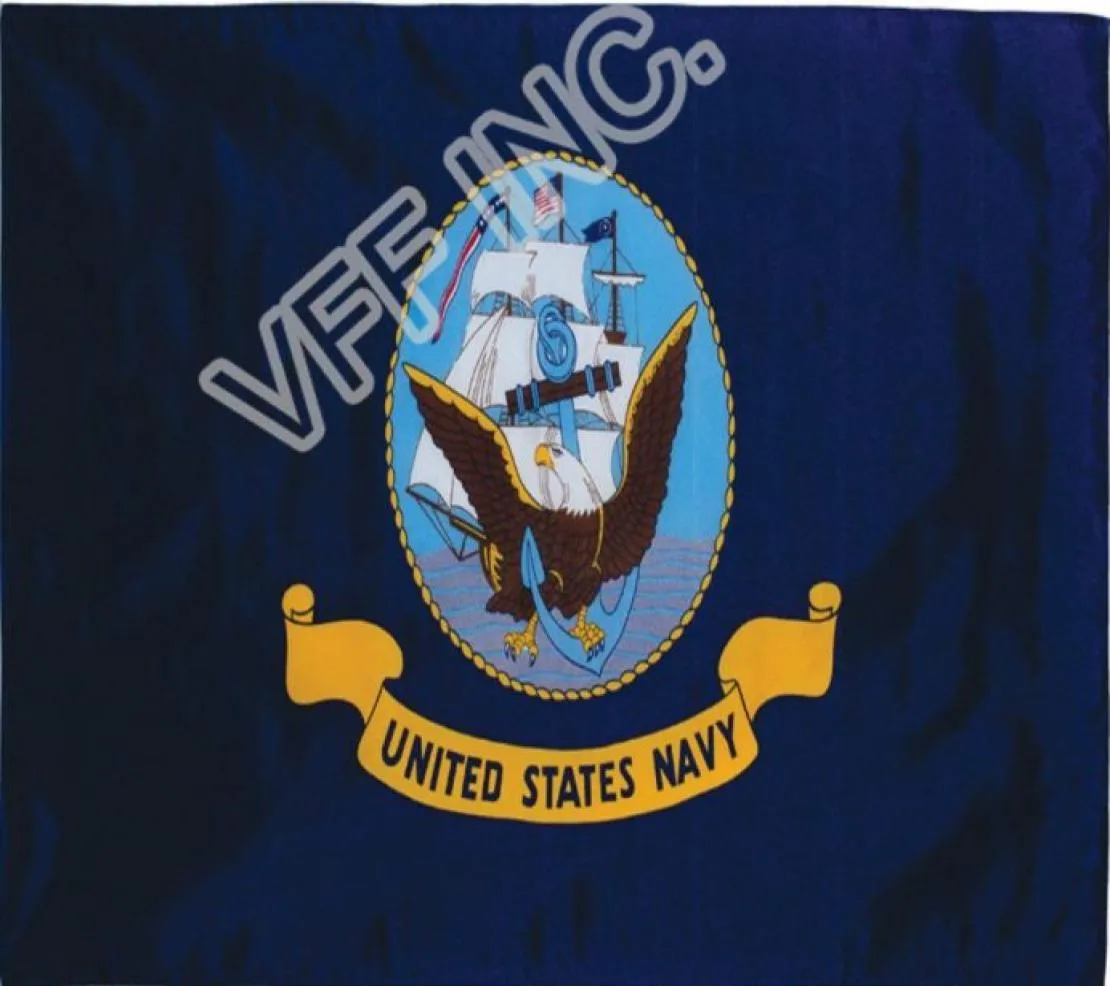 US Marynarki Wojennej statek Emblem Flaga armii 3 stóp x 5 stóp poliestru Latanie 150 90 cm Flaga niestandardowa AF16450113