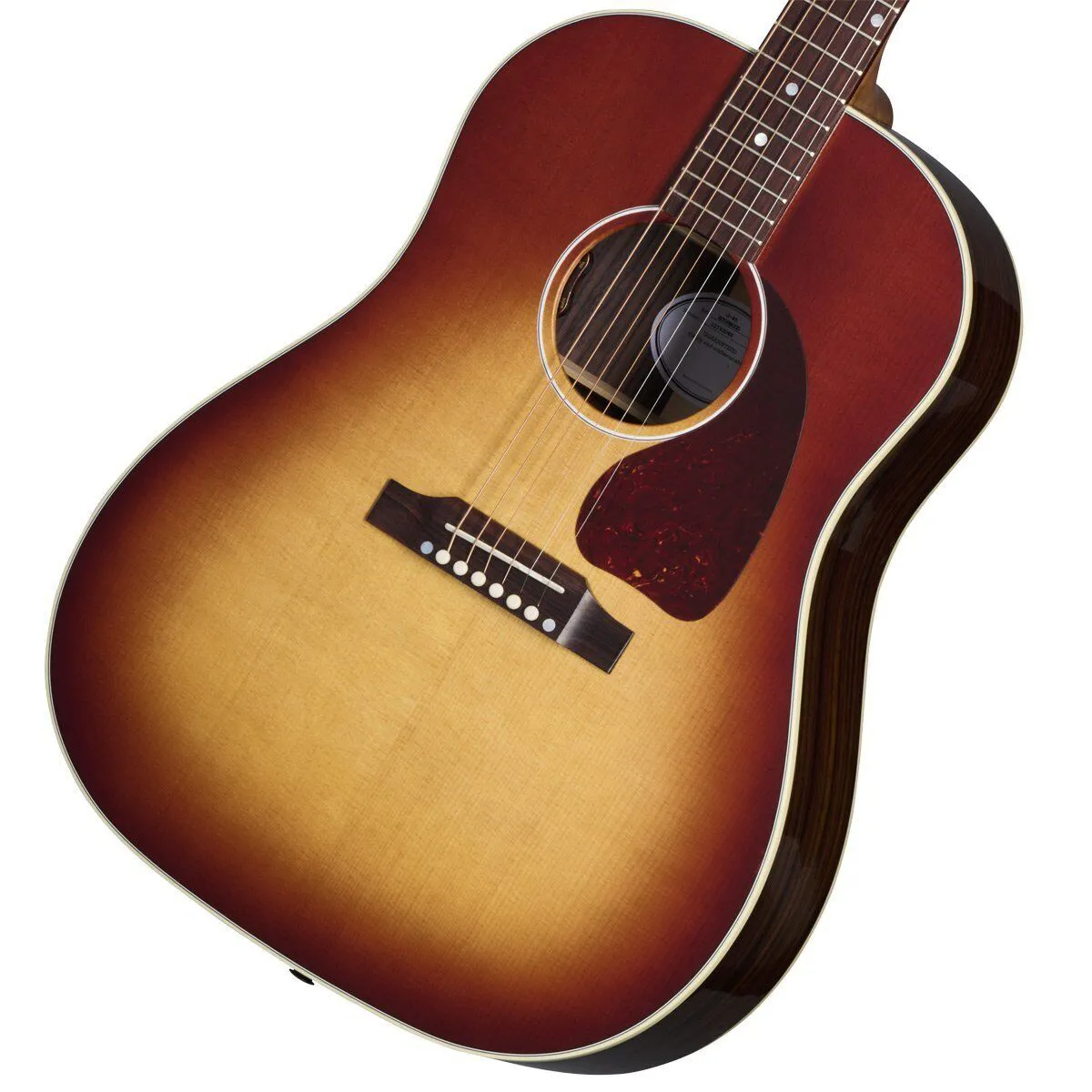 J45 Стандартный розовый дерево RB Rosewood Burst Acoustic Guitar, как и с картинками