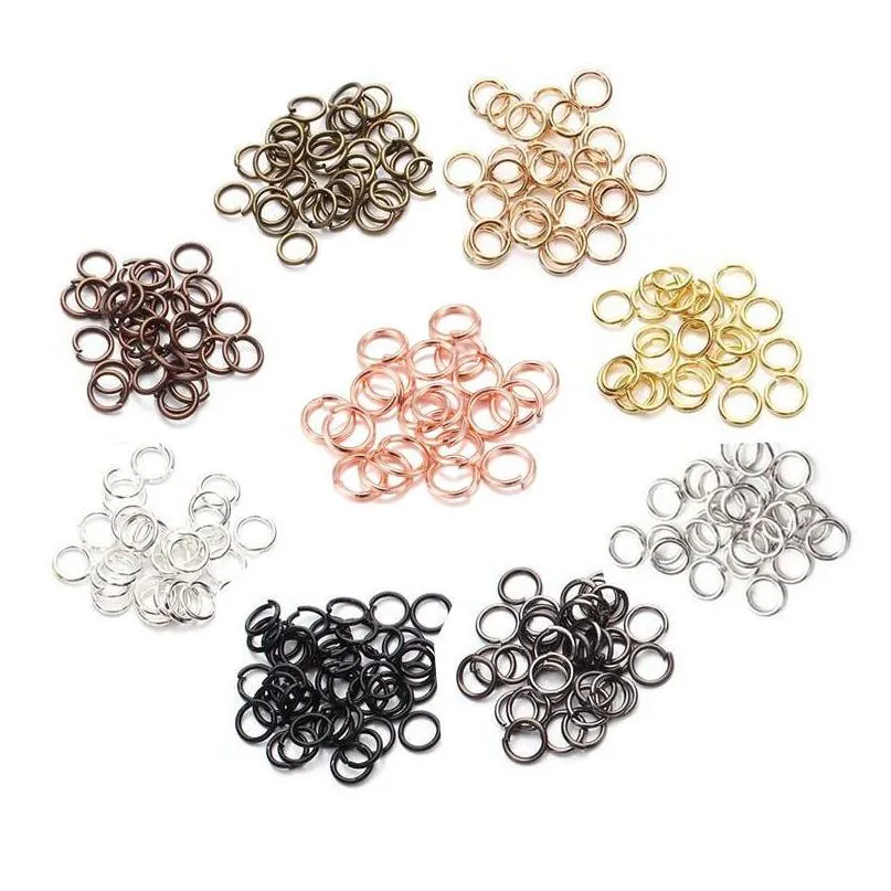 Connectors Jump 3-20 Mm Split Rings For Diy Jewelry Finding Making Accessories Wholesale Supplies 200-500Pcs/Lot Drop Delivery Finding Dhvir