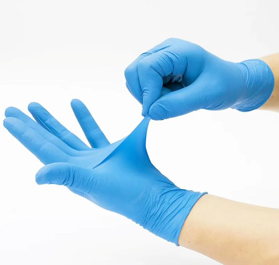 Rękawiczki czyszczące Sprzedawane rękawiczki jednorazowe Blue 100pcs PVC Waterproof i Antiskid House House Glovess Kitchen 5078792
