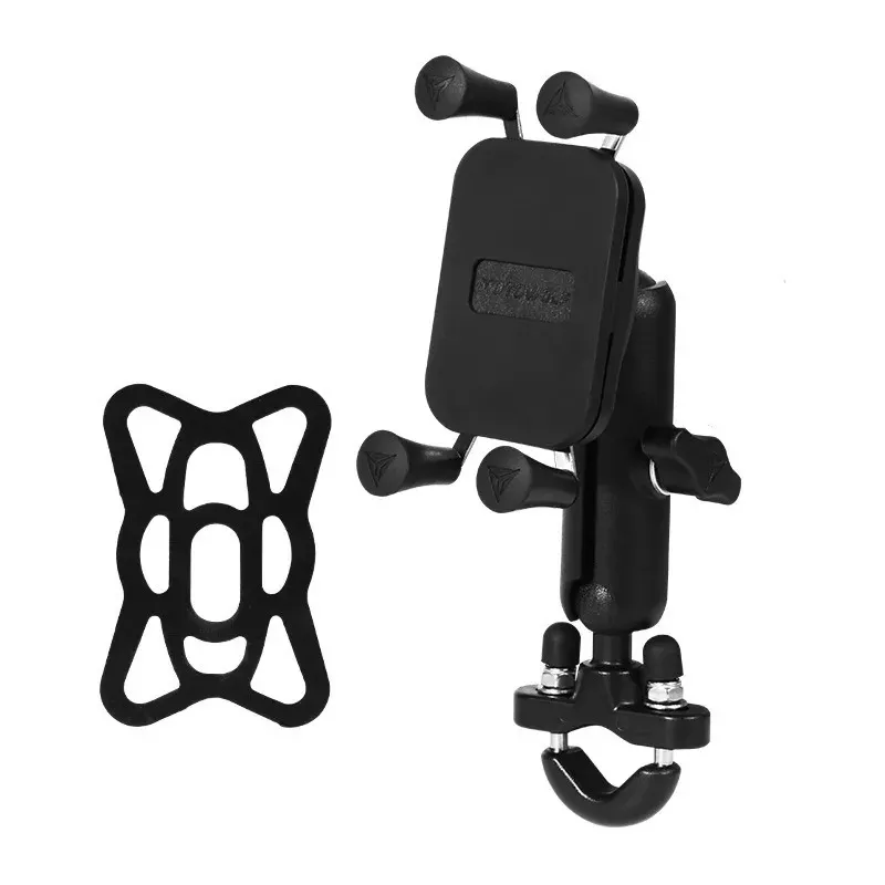 Universal Motorcycle Mobile Phone Harder Charger Aluminium Bike Phone Phone Stand GPS Mount Bracket Prise en charge 4-6.5 pouces Smartphone 240430